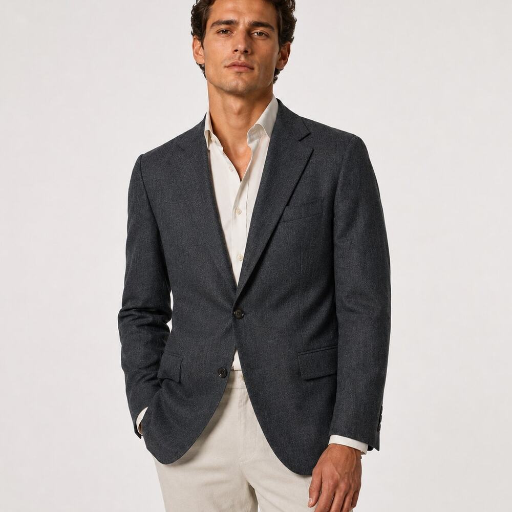 Suitsupply 42R Havana slim Traveller Unstructured Blazer jacket Cerruti wool